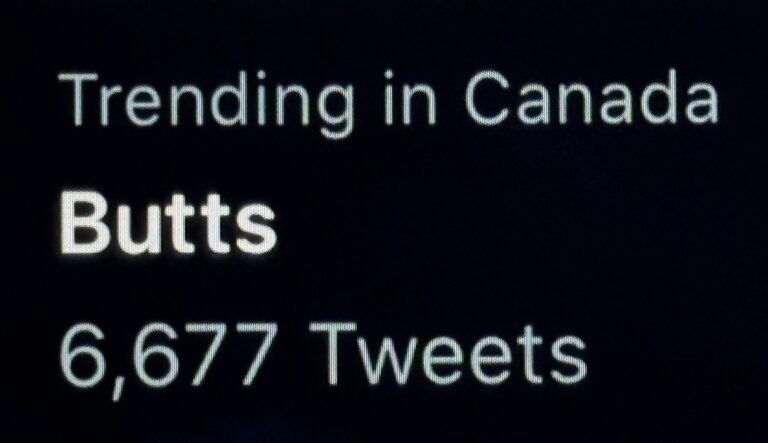 Trending in Canada: Butts