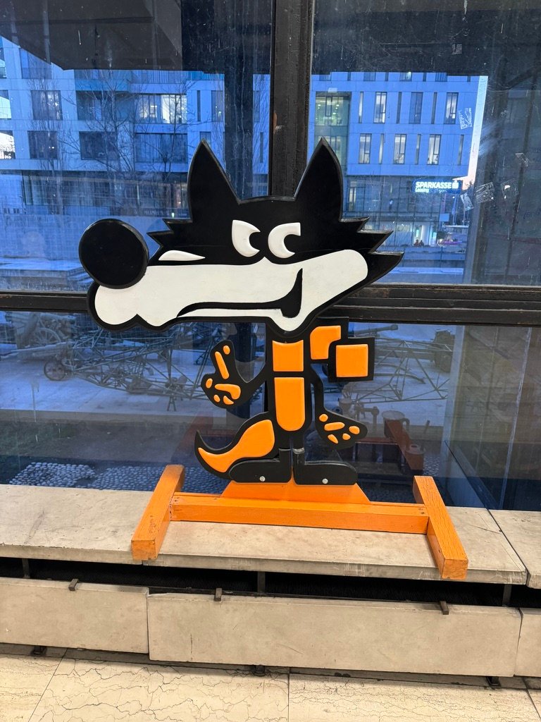 The Sarajevo Olympics mascot, Walphie Wolfie or something.