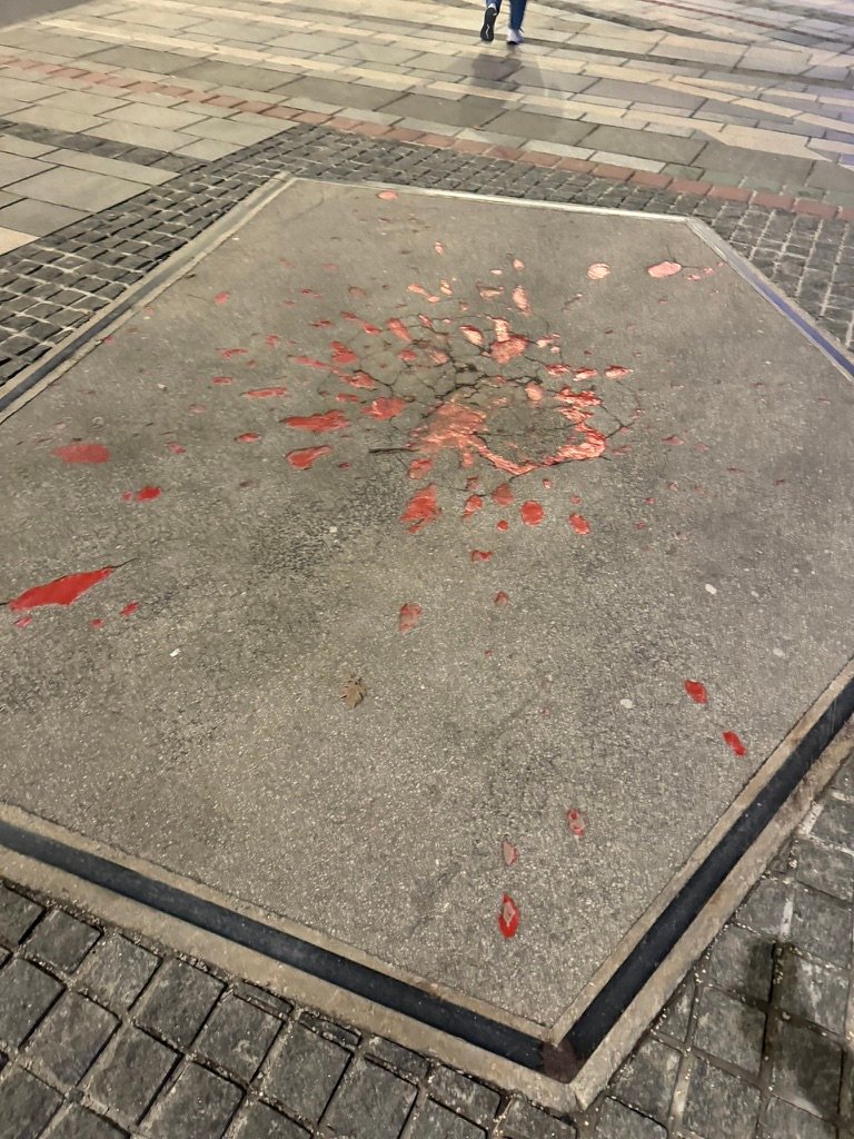 WTF are these blood stain memorials doing everywhere? Do y'all want to never have a moment of calm and self-care?